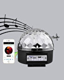 CEYLAN ADAM Ritim Hassasiyetli Bluetooth Hoparlörlü Disko Işığı Döner LED Efektli