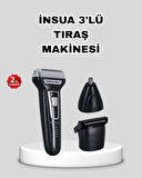 CEYLAN ADAM İnsua 3’lü Tıraş Makinesi – 3 Farklı Kesim Başlığı, Güçlü Motor, 60 Dakika Kullanım