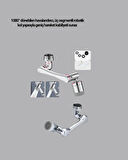 CEYLAN ADAM Üç Segmentli 1080 Derece Musluk Aparatı Esnek Döner Havalandırıcı Pratik Kullanım