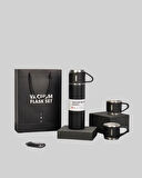 CEYLAN ADAM 500 ml Isı Korumalı Çelik Termos ve Bardak Seti | Silikon Tabanlı, Şık ve Pratik