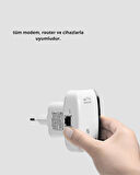 CEYLAN ADAM Kablosuz İnternet Genişletici 2.4GHz WiFi Repeater Kolay Kurulumlu
