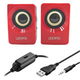 N62 1+1 Multimedia USB ve Jacklı Mini Hoparlör Yüksek Stereo Ses Sistemi