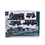 CEYLAN ADAM   FF-1603C-4C Sesli ve Işıklı Buharlı Tren Oyun Seti -Vardem Oyuncak