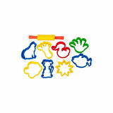 CEYLAN ADAM   ERN-015 Poşetli Oyun Hamuru Kalıplar Büyük Şekiller - Eren Eğitici Oyuncak