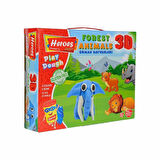 CEYLAN ADAM   ERN-571 Heroes 3D Orman Hayvanları Seti - Eren Eğitici Oyuncak