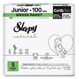 CEYLAN ADAM   Sleepy Natural Bebek Bezi Gross Paket 5 Beden 11-18 Kg 100 Adet