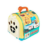 CEYLAN ADAM   JND-3615 Taşıma Çantalı Hareketli Pilli Köpek Set (Pet Shop) -Vardem Oyuncak