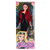 WG-115521  Ceketli Çizmeli Renkli Saçlı Bebek 29 cm -Vardem Oyuncak
