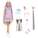 CEYLAN ADAM   JCT72 Barbie Upuzun Muhteşem Saçlı Bebek - Saç Tasarım Oyun Seti