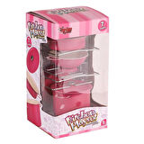 CEYLAN ADAM   ATF-683G-6 Raflı Pembe Emaye Tencere Tava Seti 7 Parça -Vardem