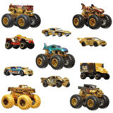 CEYLAN ADAM   JDW07 Hot Wheels Monster Trucks Bigfoot Trophy Şampiyonları Araba ve Kamyon Çokl
