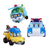 CEYLAN ADAM   POLI-ZR-912 Robocar Poli Gogo City Seri Poli Burky Helly Oyun Seti
