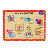 CEYLAN ADAM   ONY-196-197 Ahşap Tutmalı Okul Malzemeleri -Onyıl Oyuncak