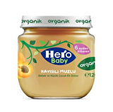 CEYLAN ADAM  Hero Baby Organik Kayısı Muz Püresi Kavanoz Mama 120 Gr