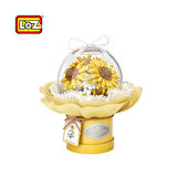 CEYLAN ADAM  LZ-1299 LOZ LEDLİ AYÇİÇEĞİ BUKETİ 510 PARÇA BLOCK OYUNCAK