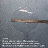 CEYLAN ADAM   Rose Gold Renk Simli Yuvarlak Şeffaf Balon 24 İnç