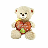 CEYLAN ADAM   PJH2323 Peluş Kalpli Ayı Love You 30 cm