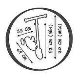 CEYLAN ADAM   Smoby Ahşap 3W Katlanabilir Scooter 7600750908