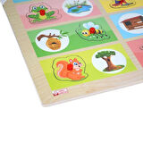 CEYLAN ADAM Nessiworld ONY-363-364 Ahşap Tutmalı Eşleştirme Hangi Hayvan Nerede Yaşar -Onyıl