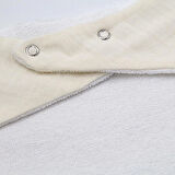 CEYLAN ADAM     Ahşap Diş Kaşıyıcılı Bürümcük Müslin Önlük 736 Ekru