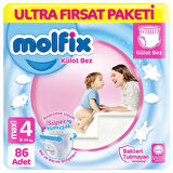 CEYLAN ADAM  Molfix Külot Bez Ultra Fırsat Paketi 4 Beden 9-14 Kg 86 Adet