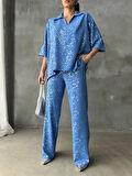 VARAKLI BLUZ PANTOLON TAKIM - Mavi