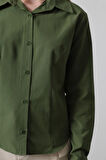 Basic Gömlek - Koyu Haki