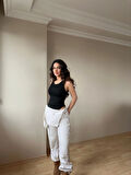 Halter Yaka Siyah Bodysuit