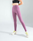 Lila Fitilli Push Up Toparlayıcı Spor Tayt
