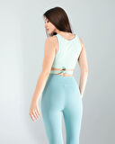 Mint Fitilli Push Up Toparlayıcı Spor Tayt