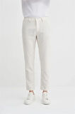 0035 Keten Erkek Jogger Pantolon Ekru