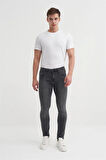 0712 Parker Normal Bel Dar Paça Slim Fit Erkek Kot Pantolon Antrasit