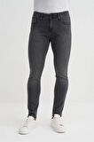 0712 Parker Normal Bel Dar Paça Slim Fit Erkek Kot Pantolon Antrasit