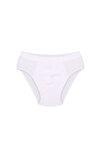Erkek Pamuk Likralı Slip Beyaz 40132