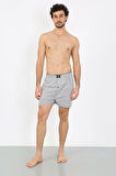 Erkek Penye Boxer Gri 40091