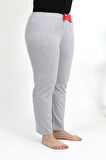 Kadın Pamuklu Büyük Beden Alt Pijama 27557 Gri