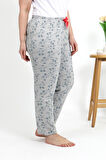 Kadın Pamuklu Büyük Beden Alt Pijama 27558 Gri