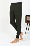 Erkek Pamuk Tek Alt Pijama Haki 27551
