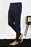Erkek Pamuk Tek Alt Pijama Lacivert 27551