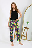 Kadın Penye Smile Desenli Tek Alt Pijama 27537
