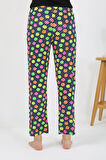Kadın Penye Smile Desenli Tek Alt Pijama 27537