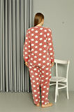 Welsoft Polar Kadın Büyük Beden Pudra Pijama Takımı 808042