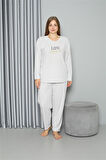 Welsoft Polar Kadın Büyük Beden Pijama Takımı 808050