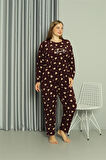 Welsoft Polar Kadın Büyük Beden Pijama Takımı 808041