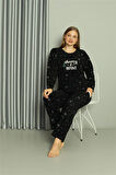 Welsoft Polar Kadın Büyük Beden Pijama Takımı 808043