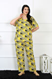 Kadın 5XL-6XL-7XL-8XL Büyük Beden Kısa Kol Pijama Takım 75007