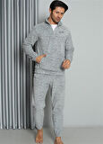 WelSoft Polar Fermuarlı Erkek Pijama Takımı 6840