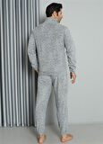 WelSoft Polar Fermuarlı Erkek Pijama Takımı 6840