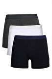 Erkek Penye 3'lü Boxer 40094