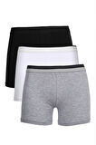 Erkek Penye 3'lü Boxer 40100